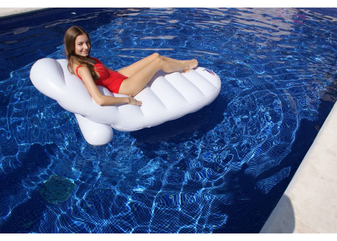 Matelas lounge blanc