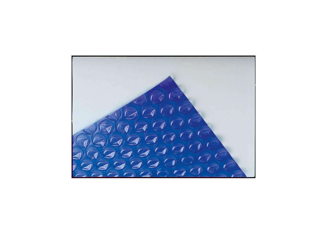 Couverture à bulles bleue