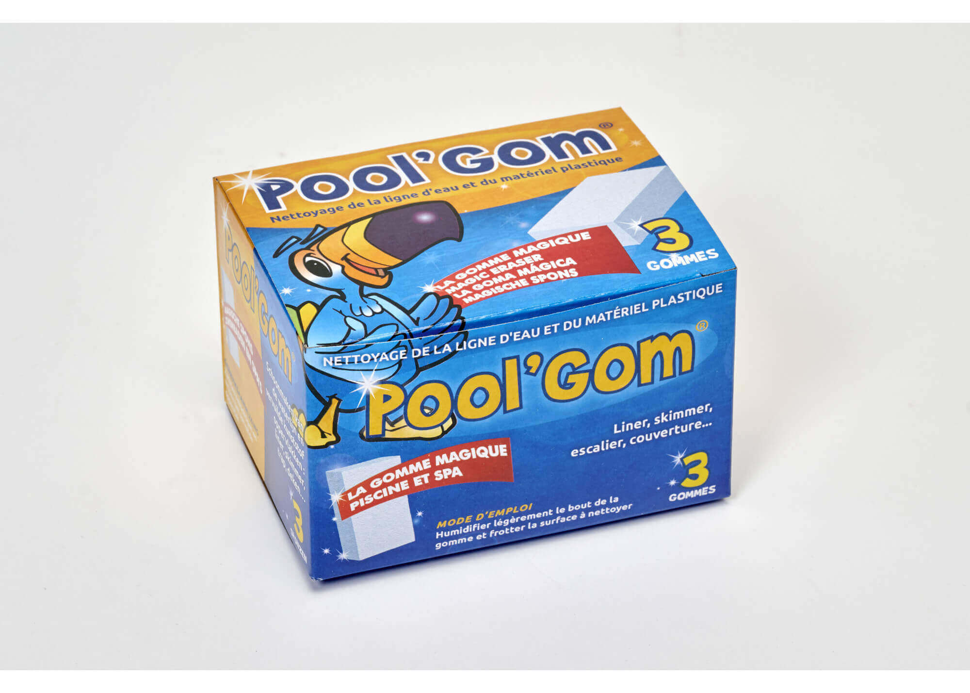 Pool'Gom gomme magique Boite de 3 - TOUCAN - Pool and Co