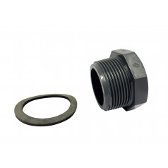 Bouchon 1’’ 1/2 m + joint plat 2’’