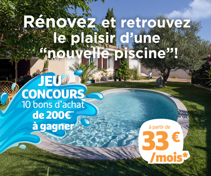 Rénover votre piscine, et participez à notre jeu !