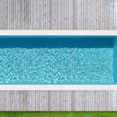 Piscine rectangle couloir de nage 10 x 4 m