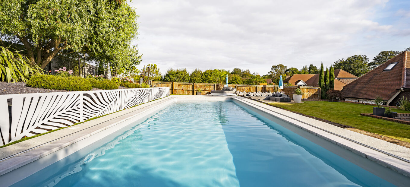 Couloir de nage piscine rectangle