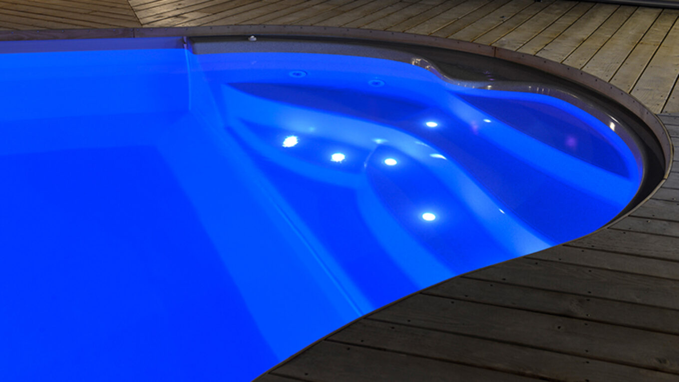 Exemples de couleurs d’éclairages de piscines Waterair