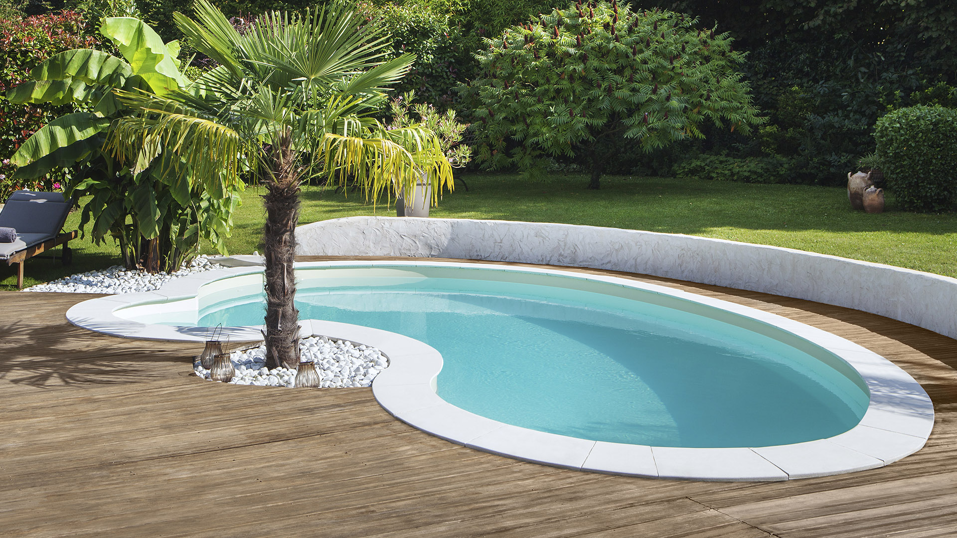 Belle piscine Waterair arrondie