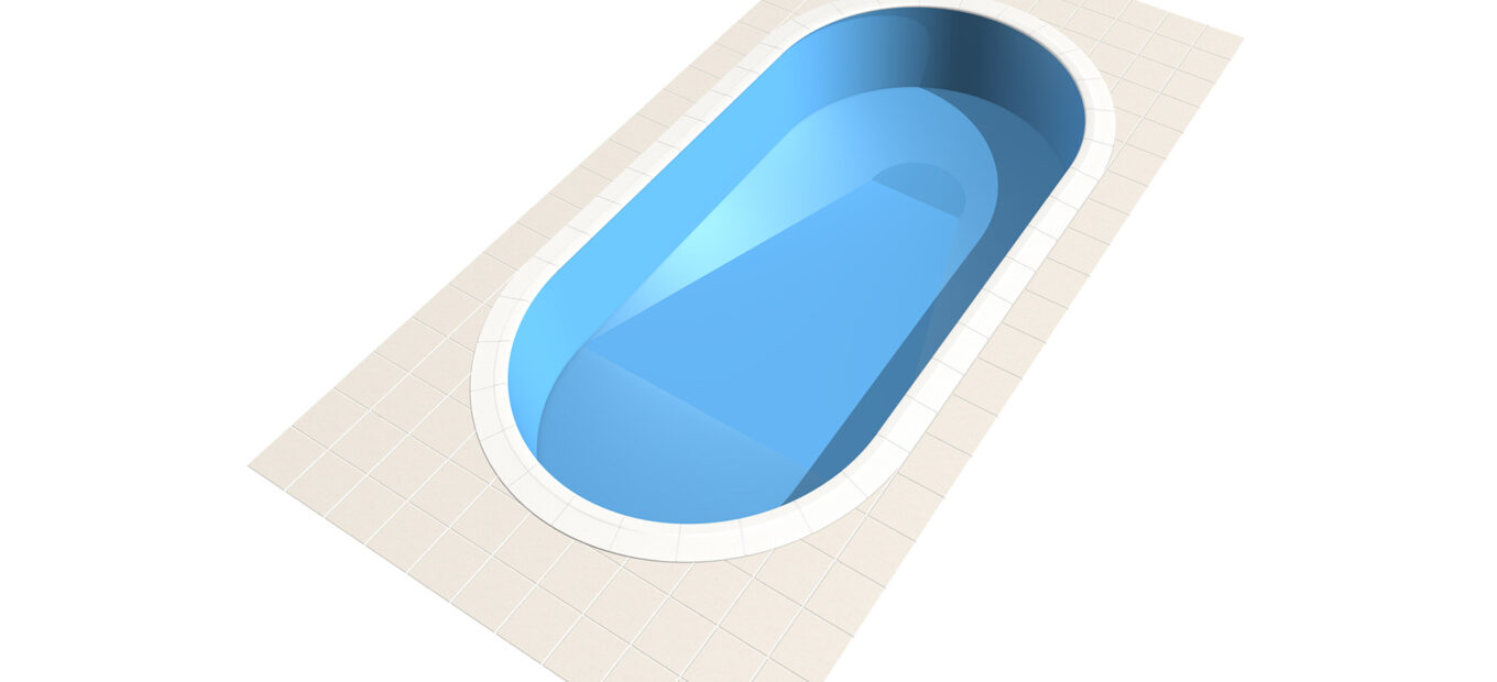 Fond de piscine avec mini fosse