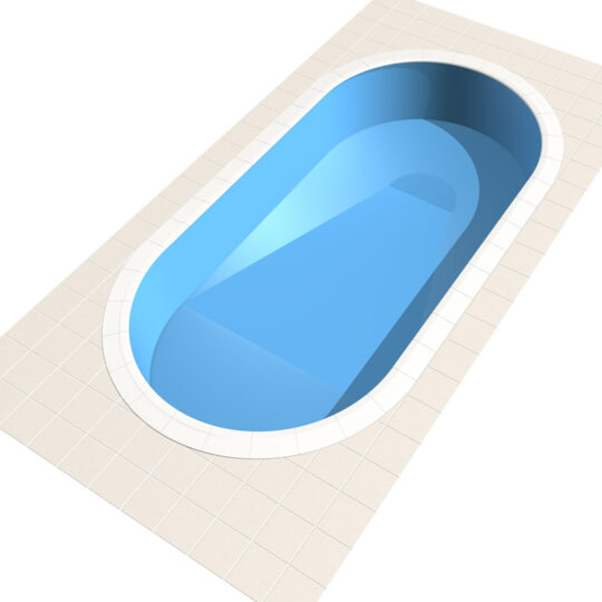 Fond de piscine avec mini fosse