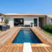 Slim pool for narrow garden