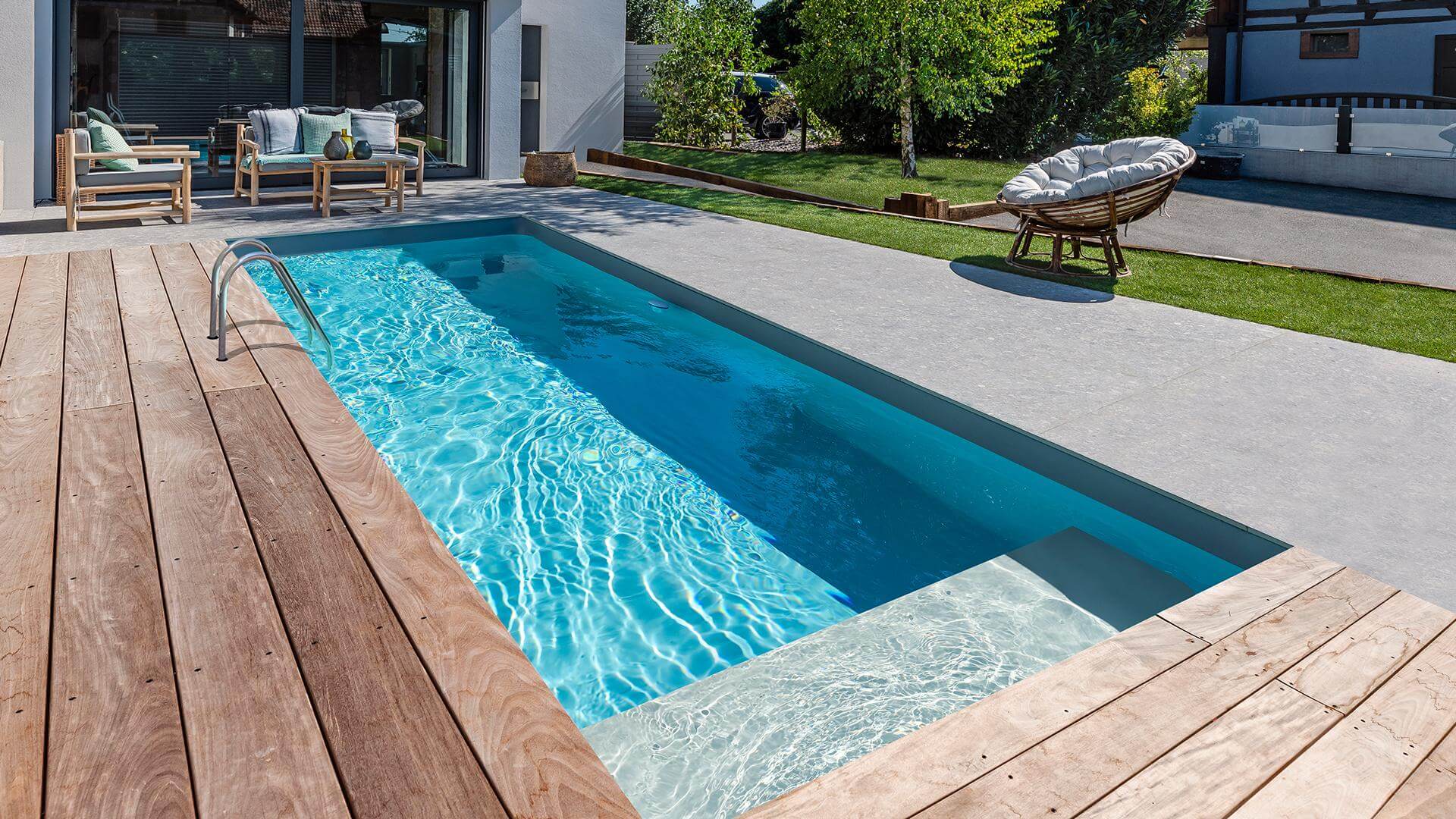 Petite piscine rectangle Modèle Nina Mini