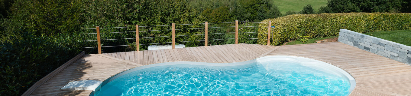 Piscine en acier ondé