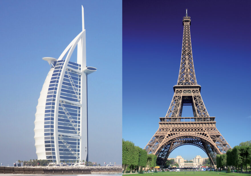 Comparaison de résistance entre l'acier ondé Waterair et deux tours célèbres