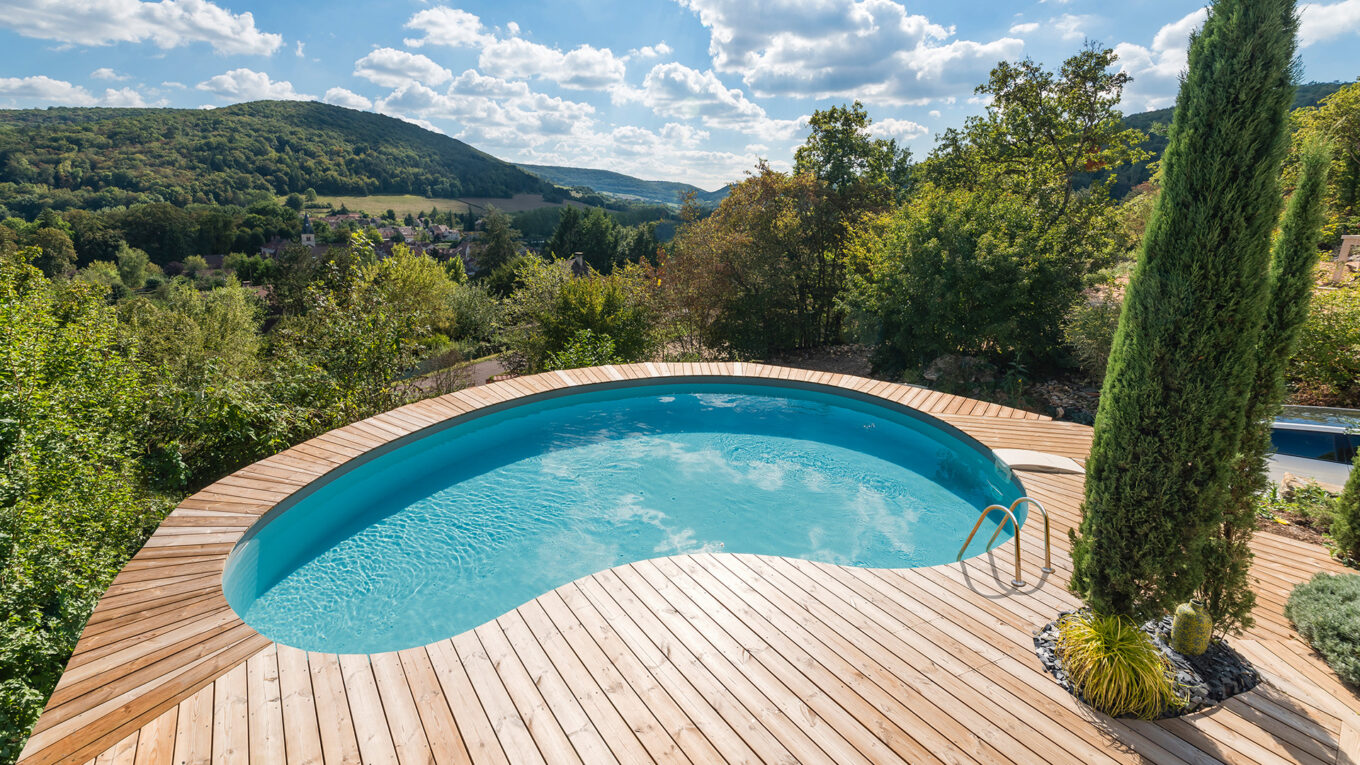 Piscine à débordement waterair