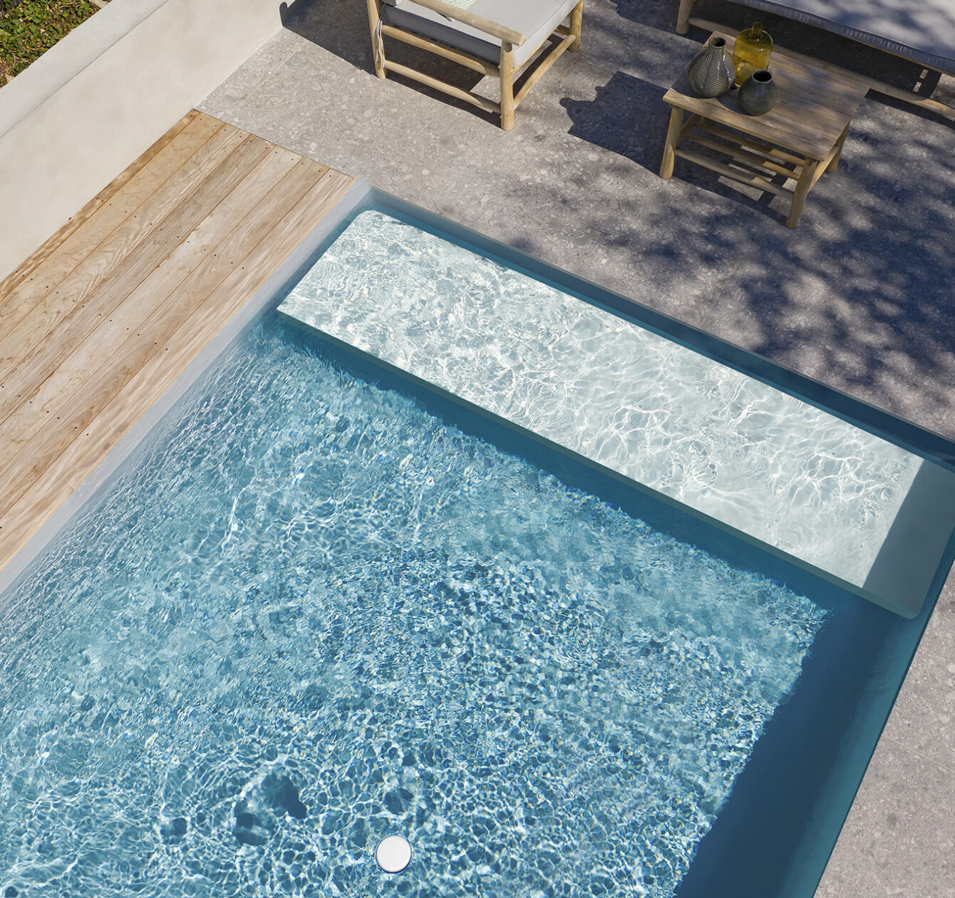 banquette immergée Piscine