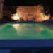 idea de iluminación de noche para una piscina Waterair