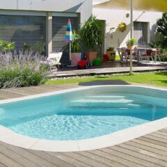 instalar una piscina pequeña sin bordillos