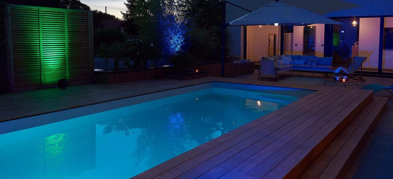 kit illuminazione serale per piscine