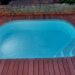 Mini piscina de acero barata con escalera integrada