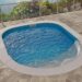 mini piscina Waterair con terraza de granito