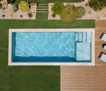 Piscina rettangolare per famiglie