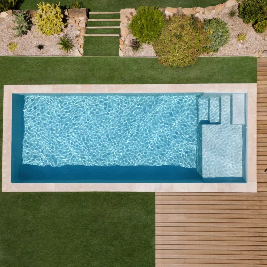 piscina rectangular familiar