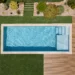 piscină rectangulară familială