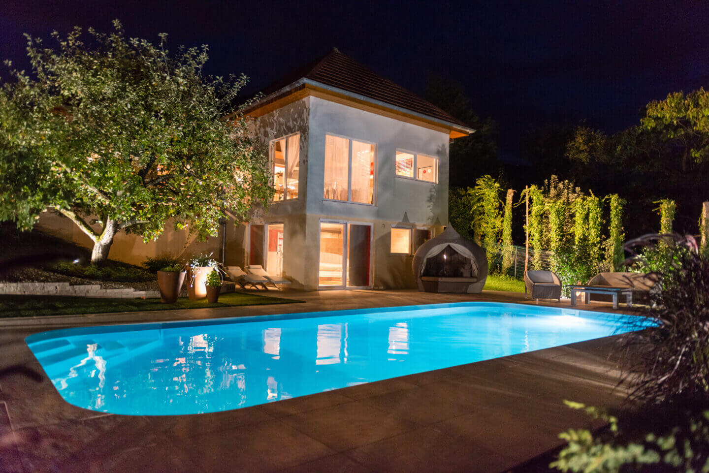 avantages piscine rectangulaire