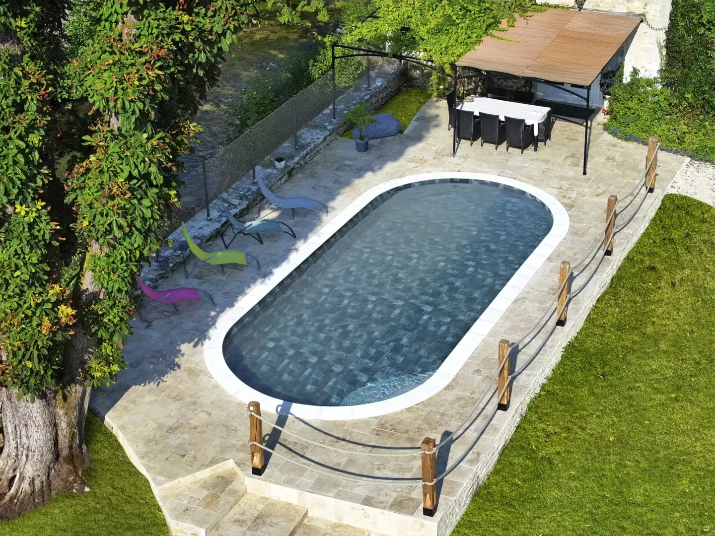 avantages piscine ovale