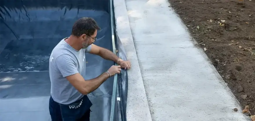 pose liner technicien piscine