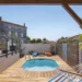 mini piscine ovale terrasse bois