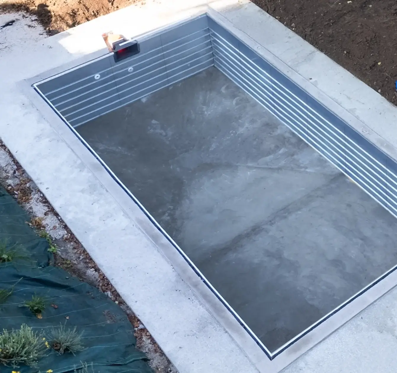 chape piscine creusée