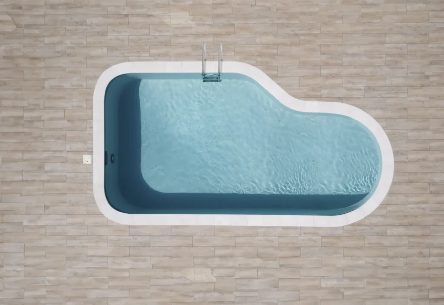 piscine forme libre échelle