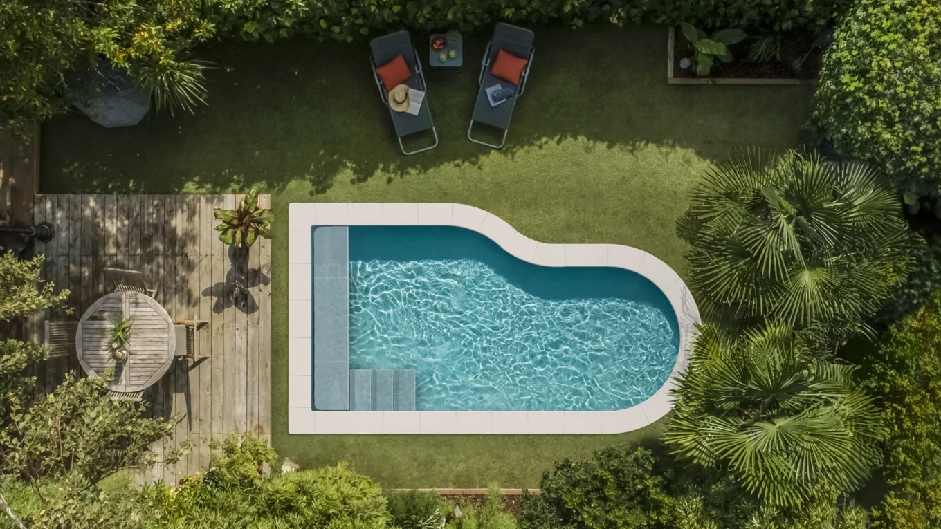 piscine forme libre plage immergée