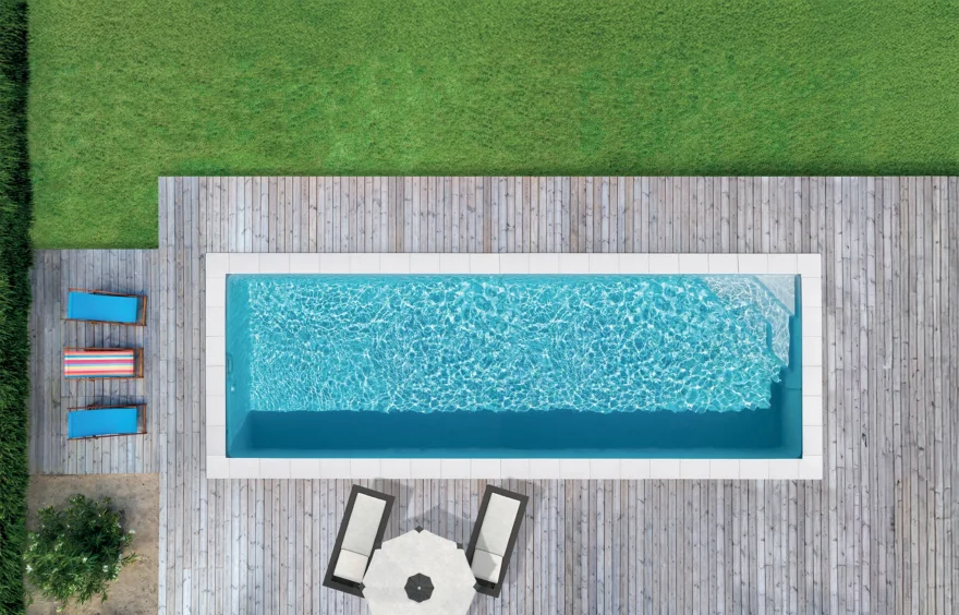 piscine rectangle couloir de nage