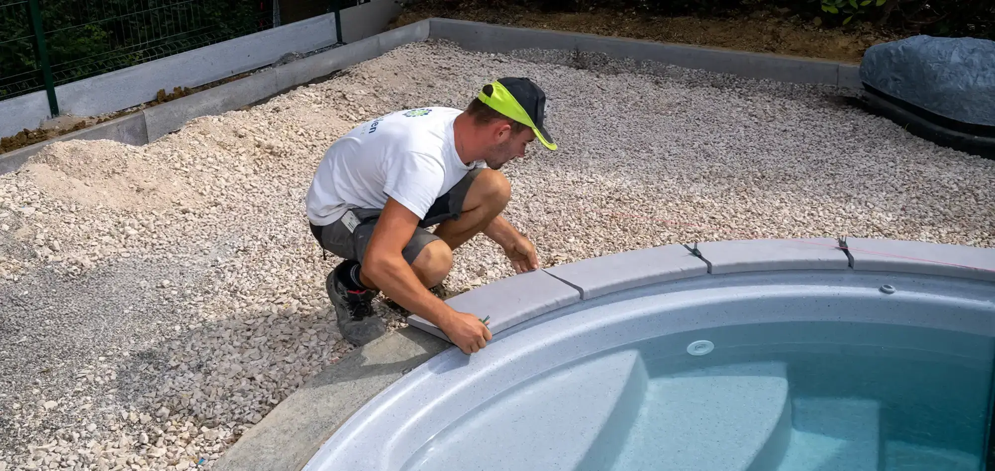 margelles autour piscine