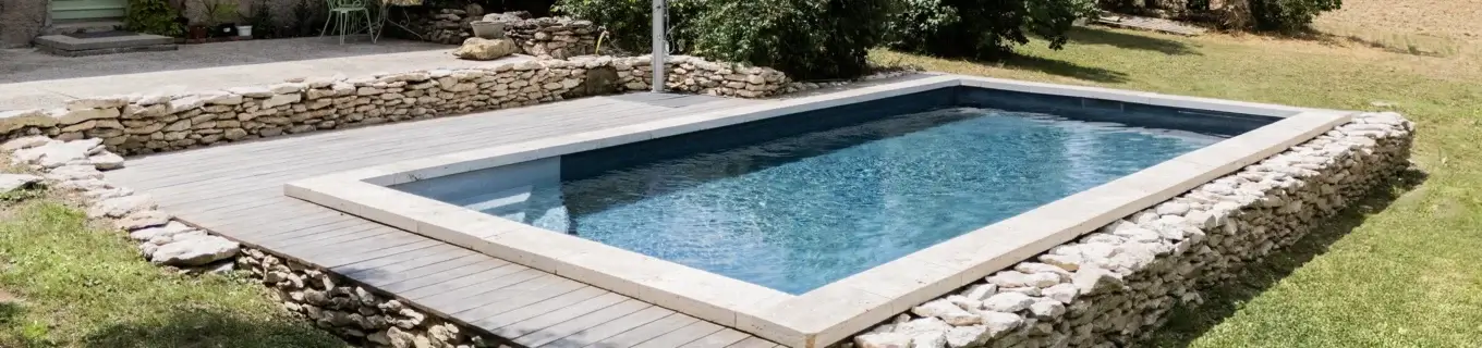piscine rectangle liner marbre ardoise