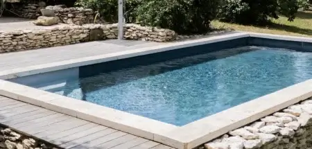 piscine rectangle liner marbre ardoise