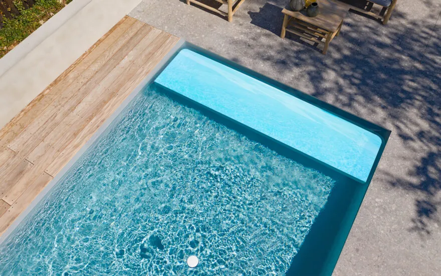Banquette pour piscine
