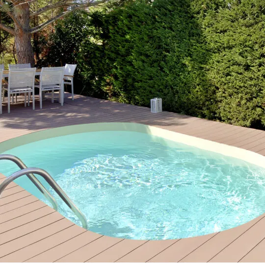 Piscine hors sol bois urbaine rectangulaire moins de 10m2 piscine en ligne  - Arobase Piscines