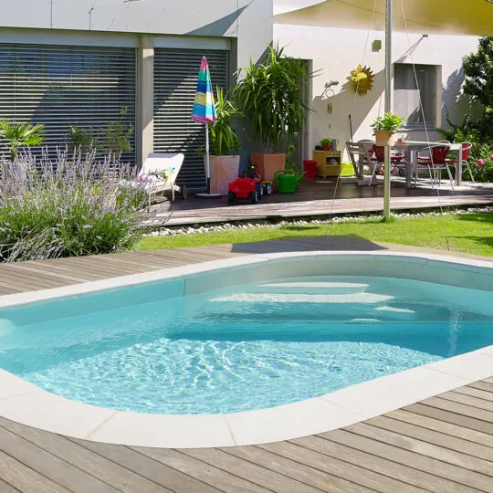 Piscine hors sol bois urbaine rectangulaire moins de 10m2 piscine en ligne  - Arobase Piscines