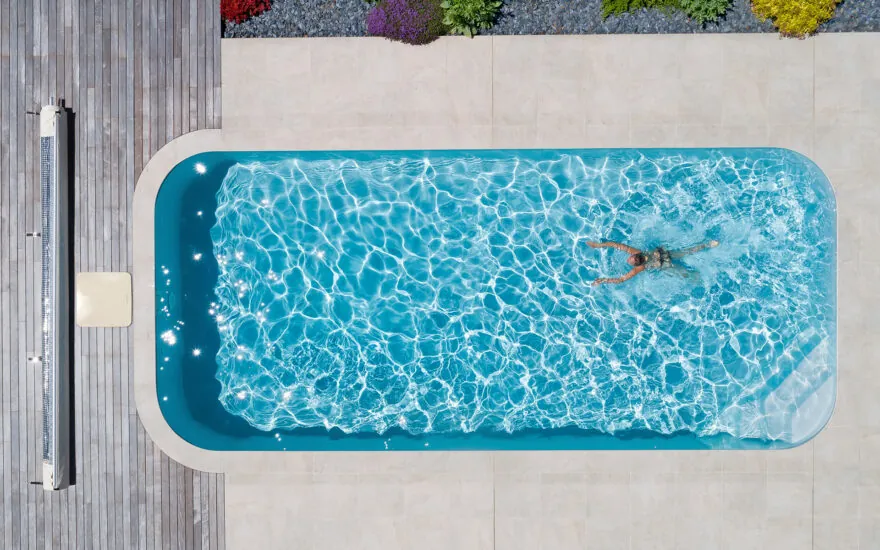 piscine rectangle éco-responsable