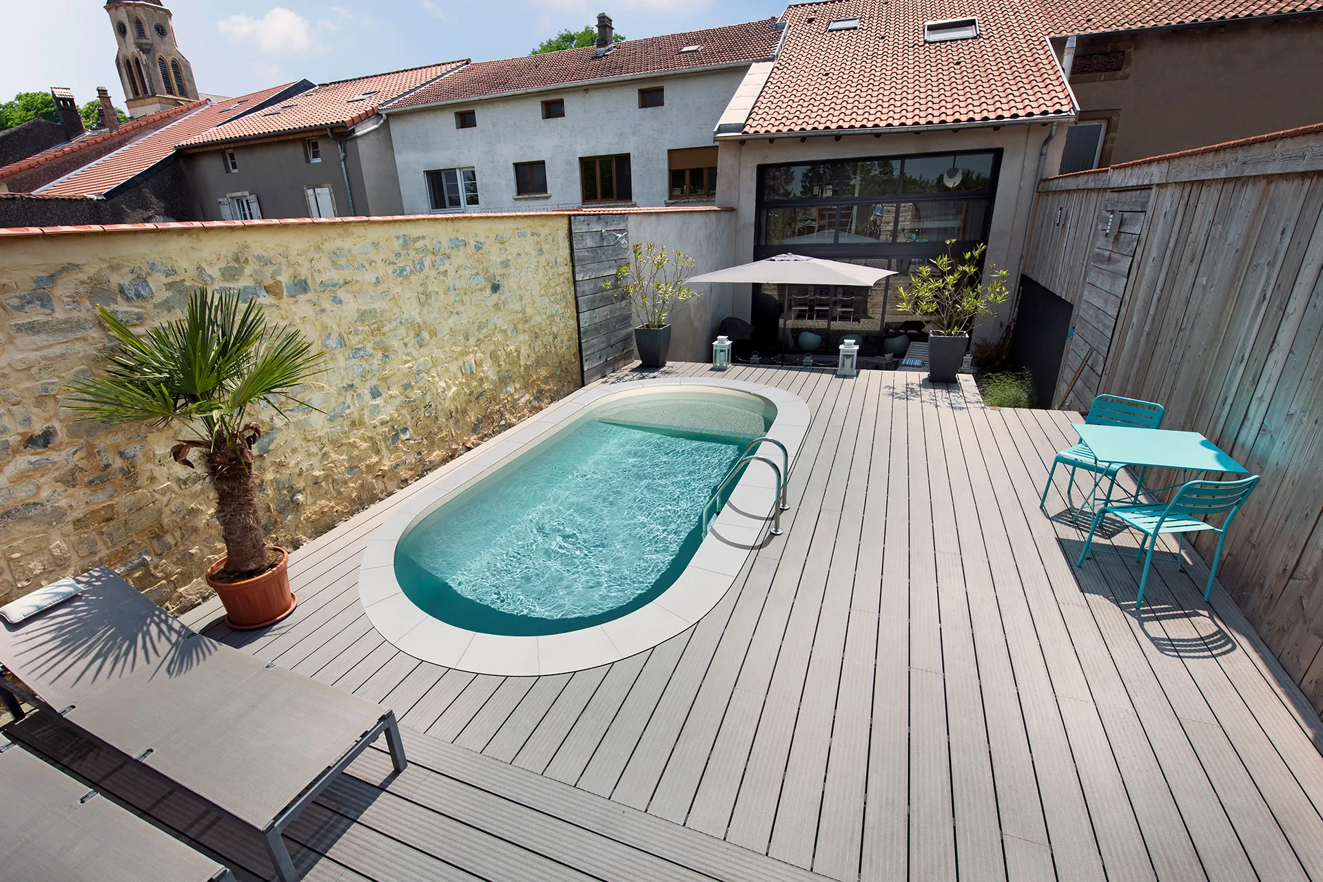 piscina 3x2 per piccolo giardino