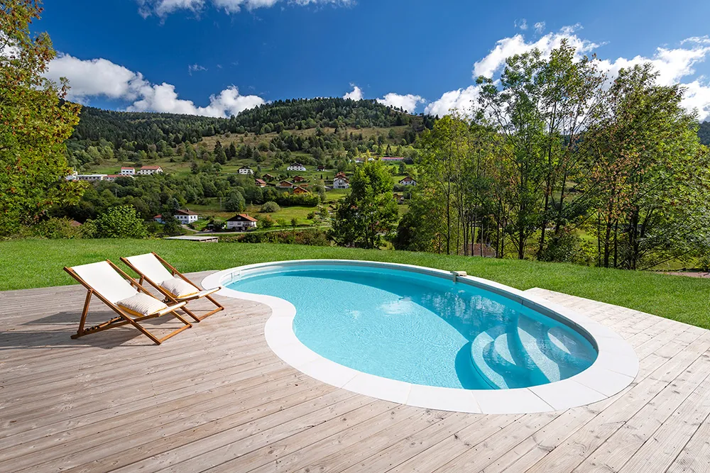 piscina a fagiolo 6x3 incassata