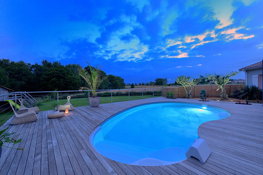 piscina a fagiolo dimensione